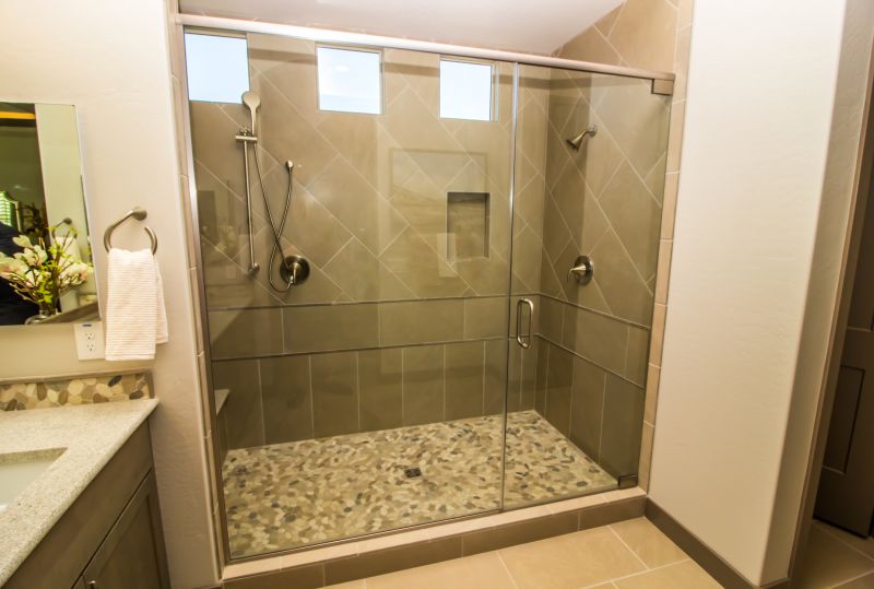 Open Shower with Seamless Floor